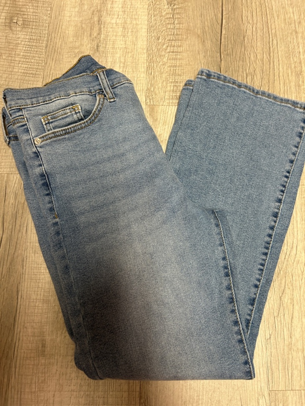 crown & ivy Light Blue Straight Leg Jeans